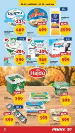 PENNY akciós újság hét 43 Oldal 3: Medve sajt €499,00, Sissy kefir €299,00