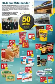 WEZ Prospekt woche 44 Seite 2: M&M's €1,79, Ehrmann High-Protein Pudding, Joghurt oder Drinks €0,99