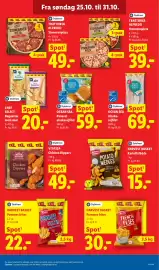 Lidl tilbudsavis uge 44 Side 12: Dybfrost Alaska-sejfilet €69,00, Chef Select Baguetter med smør €20,00