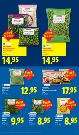 Lidl tilbudsavis uge 44 Side 16: Freshona Fine ærter €12,95, Freshona Økologiske grøntsager €17,95