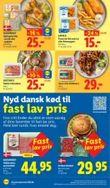 Lidl tilbudsavis uge 44 Side 2: Havblå panerede fisk med ost eller fiskenuggets €15,00, Butcher's Hakket kalkunkød €25,00