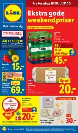 Lidl tilbudsavis uge 44 Side 39: Dava skrabeæg €20,00, Hanseatic Delifood Hel lakseside €69,00