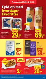 Lidl tilbudsavis uge 44 Side 6: BKI Kaffe €39,00, Steff houlberg skinkestrimler eller cocktailpølser €29,00