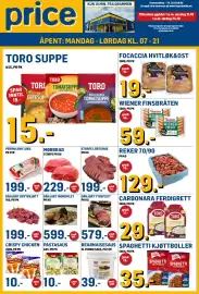 Price Lagerbutikk kundeavis Side 1: Storfe lårtinge €199,00, Dåhjort ytrefilet €579,00