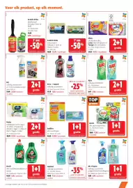 Colruyt folder Pagina 13: Scotch-Brite schuurspons €12,29, Swiffer alle navullingen €22,69