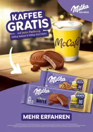 Milka: Vergolde deinen Nachmittag Seite 1: Milka KEKSE & KÜCHLEIN KAFFEE GRATIS mit jeder Packung Milka Kekse & Milka