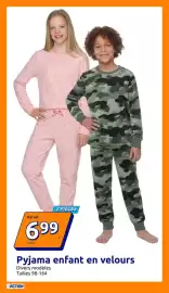 Catalogue Action semaine 43 page 13: Pyjama enfant en velours €6,99