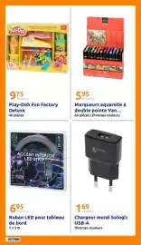 Catalogue Action semaine 43 page 20: Sologic Chargeur mural USB-A €1,69, Ruban LED pour tableau de bord €6,95
