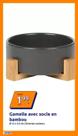 Catalogue Action semaine 43 page 7: Gamelle avec socle en bambou €1,99
