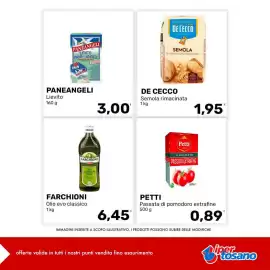 Volantino Iper Tosano settimana 43 Pagina 1: Farchioni Olio evo classico €6,45, De Cecco Semola rimacinata €1,95
