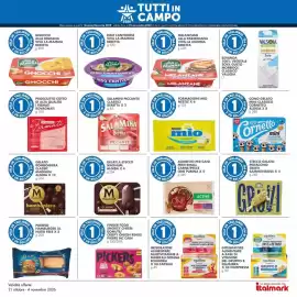 Volantino Italmark Pagina 27: Alimento per cani mini-small carne/pesce one purina €1,00, Formaggini mio Nestlé €1,00