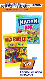 Volantino Action settimana 43 Pagina 1: Caramelle Haribo o MAOAM €3,99