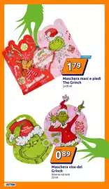 Volantino Action settimana 43 Pagina 10: Maschera mani e piedi The Grinch €1,79, Maschera viso del Grinch €0,89