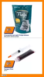 Volantino Action settimana 43 Pagina 26: Croccantini per gatti Freija Deluxe €1,89, Sangue finto €0,99