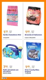 Volantino Action settimana 43 Pagina 28: Haribo Chamallows Mini €1,29, Oreo Crunchy Bites Original €1,49