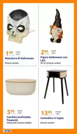 Volantino Action settimana 43 Pagina 29: Comodino in legno €13,95, Figura Halloween con LED €2,95