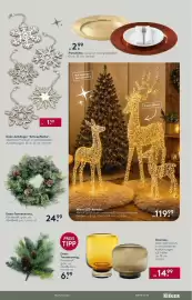 Möbel Rieger Prospekt Seite 3: Deko-Anhänger "Schneeflocke" €1,50, Deko-Tannenkranz, Kunststoff, grün €24,99