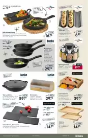 Möbel Rieger Prospekt Seite 9: Kela Brotkasten, „Katana“ Bambus hellbraun €29,95, Kela Wok „Calido“ €59,99
