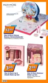 Action Prospekt woche 43 Seite 21: Max & More Deluxe Beauty-Adventskalender €12,99, Max & More Glamour Make-up-Set €2,99