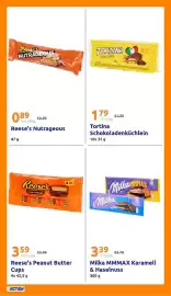 Action Prospekt woche 43 Seite 28: Milka MMMAX Karamell & Haselnuss €3,39, Reese's Peanut Butter Cups €3,99
