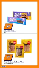 Action Prospekt woche 43 Seite 29: Pinky Hundesnacks Steak Fillets €1,49, Milka MMMAX Oreo €3,39