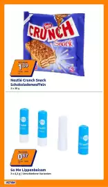 Action Prospekt woche 43 Seite 33: Nestlé Crunch Snack Schokoladenwaffeln €1,39, So Me Lippenbalsam €0,87