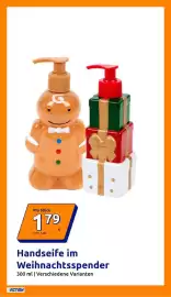 Action Prospekt woche 43 Seite 7: Handseife im Weihnachtsspender €1,79