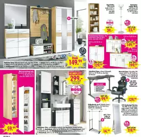 Möbel Boss Prospekt woche 43 Seite 10: Rollgarderobe Jan II €14,99, Bank €149,99