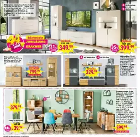 Möbel Boss Prospekt woche 43 Seite 8: TV-Unterteil €329,99, Wohnwand Cortina, Eiche €799,99