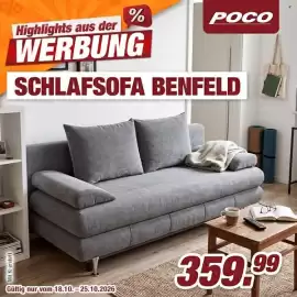 Poco Prospekt woche 43 Seite 2: POCO SCHLAFSOFA BENFELD €359,99