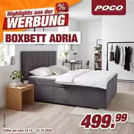 Poco Prospekt woche 43 Seite 3: POCO BOXBETT ADRIA €499,99