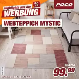 Poco Prospekt woche 43 Seite 7: POCO WEBTEPPICH MYSTIC €99,99
