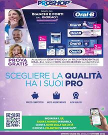 Volantino Proshop Pagina 8: PROSHOP Ja qualità che conviene DENTI PIÙ BIANCHI E FORTI DAL GIORNO1 DENTIFRICIO 3DWHITE