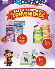 Volantino Proshop Pagina 1: Proshop polvere lavatrice lavanda €7,99, Proshop ecoricarica piatti €1,99