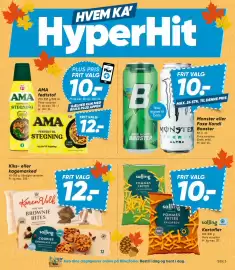 Bilka tilbudsavis uge 43 Side 3: Monster eller Faxe Kondi Booster €10,00, Ama fedtstof €12,00