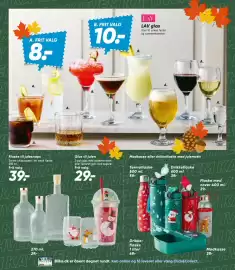 Bilka tilbudsavis uge 43 Side 13: Glas til julen €29,00, Flaske til julesnaps €39,00