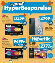 Bilka tilbudsavis uge 43 Side 2: Samsung Galaxy S26 FE 128GB Graphite €4.799,00, LG OLED65C65LA €13.499,00