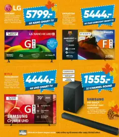 Bilka tilbudsavis uge 43 Side 36: Samsung HW-B66CF soundbar med subwoofer €1.555,00, LG 4K Nano Smart TV €5.799,00