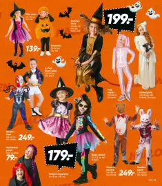 Bilka tilbudsavis uge 43 Side 9: Halloween paryk €79,00, Zombie bamse €249,00