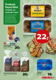 Kvickly tilbudsavis uge 43 Side 23: Schulstad Signaturbrød €20,00, Irma økologisk tørsaltet bacon i skiver €20,00
