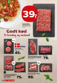 Kvickly tilbudsavis uge 43 Side 24: Gammeldags oksegride-steg €79,00, Irma burger €45,00