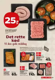 Kvickly tilbudsavis uge 43 Side 25: Änglamark økologisk ribbensteg €65,00, Bornholmer-grisen €110,00