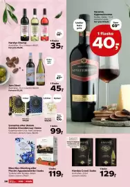 Kvickly tilbudsavis uge 43 Side 28: Hardys Crest €129,00, Blue Nun Riesling eller Piccini Appassimento €119,00