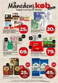 Kvickly tilbudsavis uge 43 Side 34: Coca-Cola, Monster, Somersby eller Tuborg øl €79,00, Spangsberg flødeboller €25,00