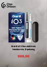 Clas Ohlson kundeavis uke 43 Side 5: Oral-B iO 3 Duo elektrisk tannborste €999,00