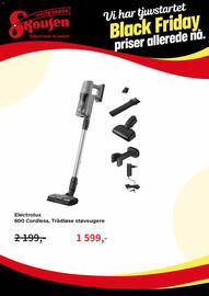 Skousen kundeavis uke 43 Side 8: HVITEVARER Skousen Velkommen til enkelt B Electrolux 600 Cordless, Trådløse støvsugere