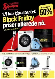 Skousen kundeavis uke 43 Side 1: Aeg innbyggingsovn €4.999,00, Samsung Vaskemaskin €4.444,00
