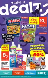 Dealz gazetka tydzień 43 Strona 1: Płyn do płukania tkanin Softlan €8,00, Zelki Haribo Lub Maoam €10,00