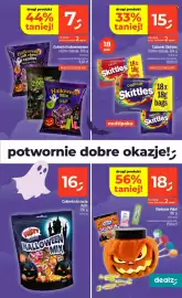 Dealz gazetka tydzień 43 Strona 11: Cukierki do żucia Fritt Minis Halloween Mix €16,00, Cukierki Skittles €15,00