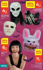 Dealz gazetka tydzień 43 Strona 20: Maska led królika €11,00, Maska halloweenowa świecąca w ciemności €4,00